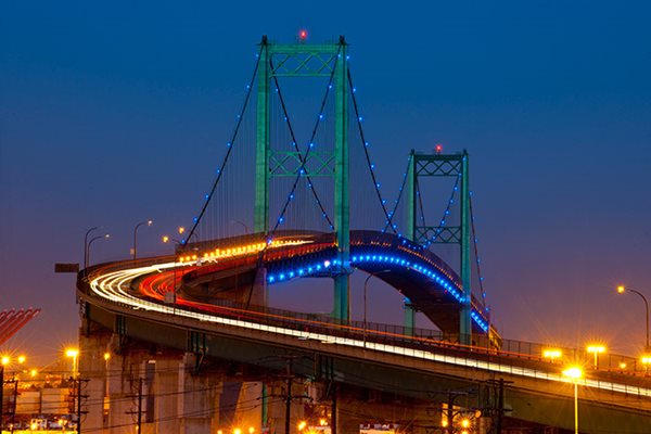 Vincent Thomas Bridge Lighting